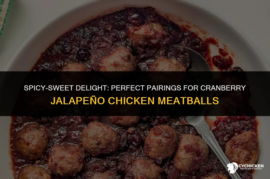 what to serve with cranberry jalapeno chicken meatballs
