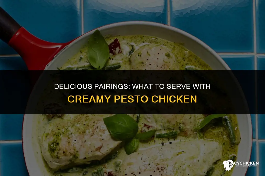 what to serve with creamy pesto chicken