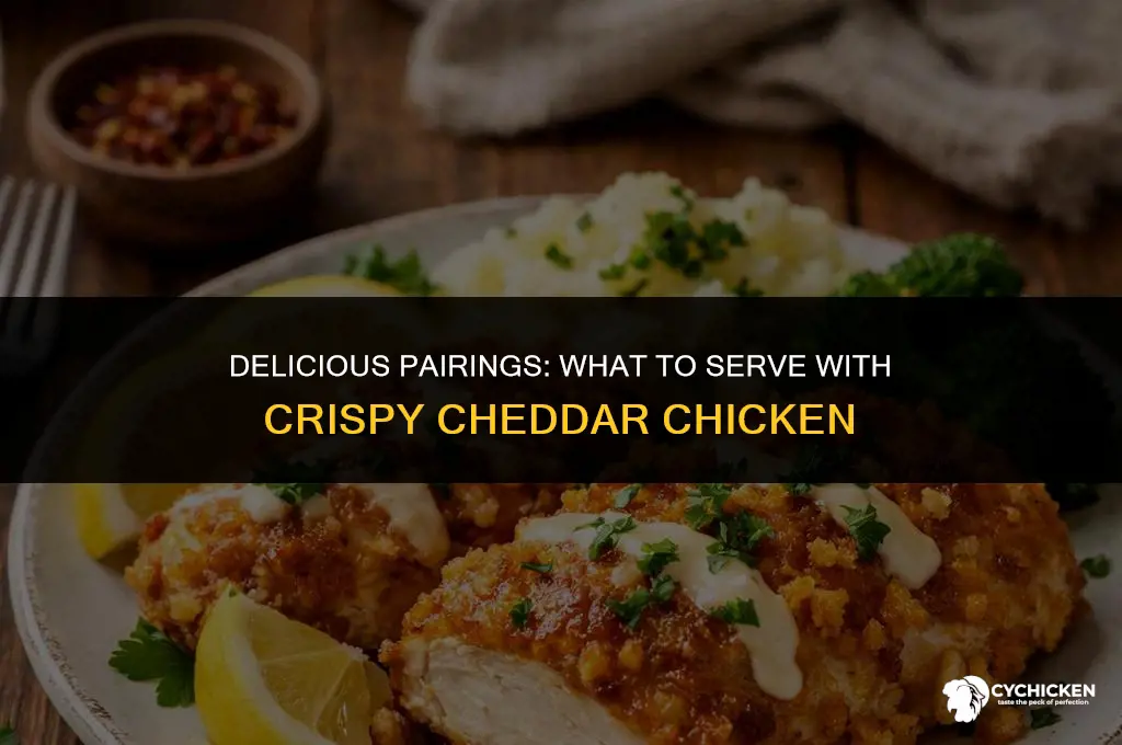 what to serve with crispy cheddar chicken