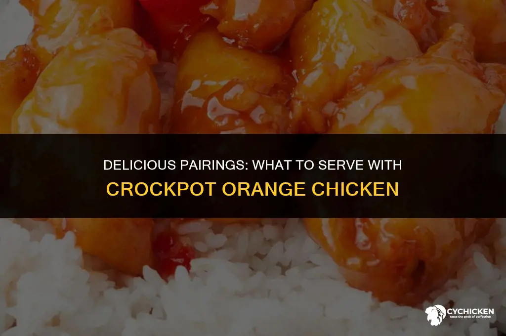 what to serve with crockpot orange chicken