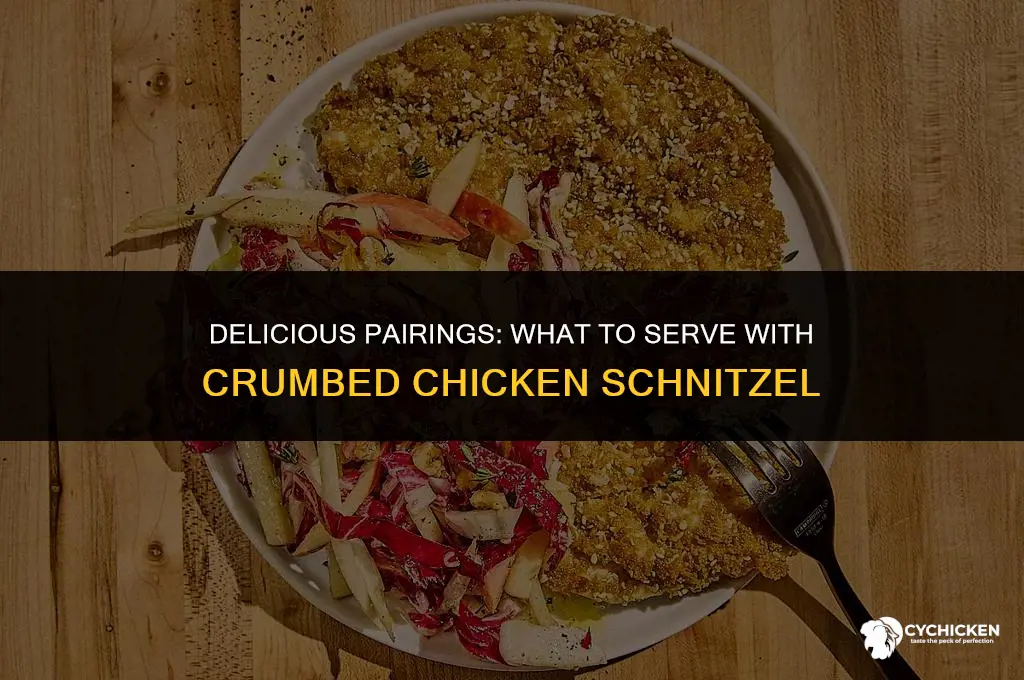 what to serve with crumbed chicken schnitzel