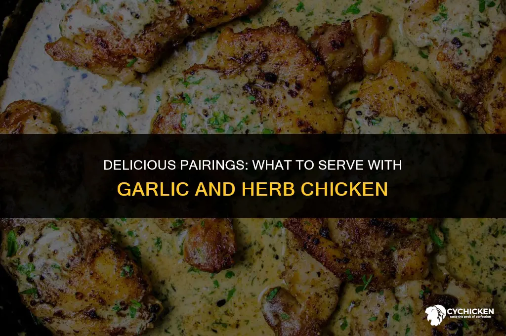 what to serve with garlic and herb chicken