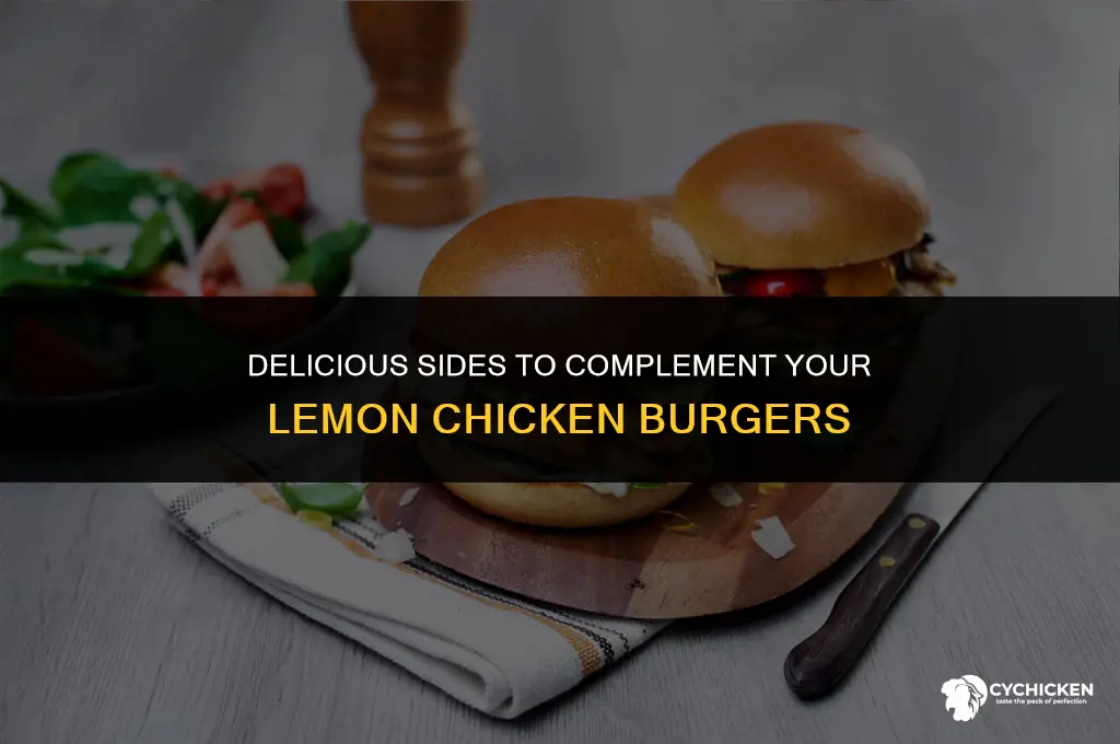 what to serve with lemon chicken burgers