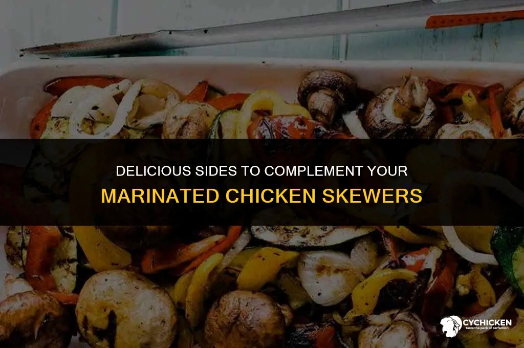 what to serve with marinated chicken skewers
