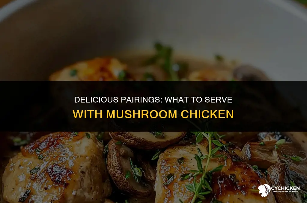 what to serve with mushrom chicken