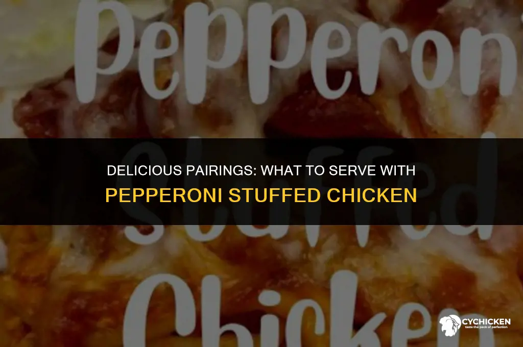 what to serve with pepperoni stuffed chicken