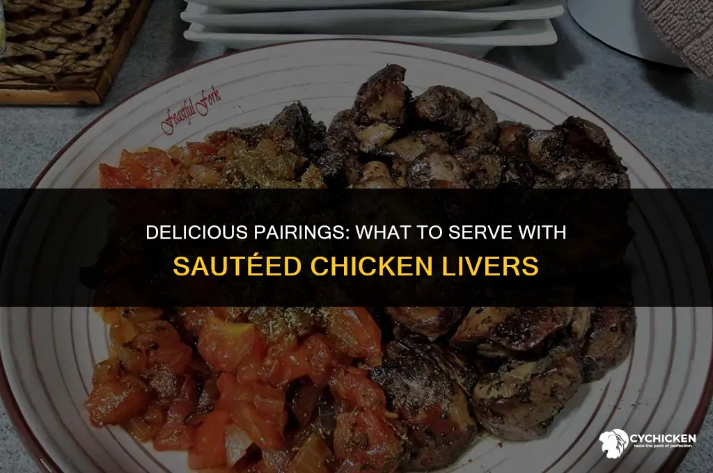 what to serve with sauteed chicken livers