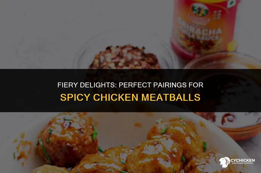 what to serve with spicy chicken meatballs
