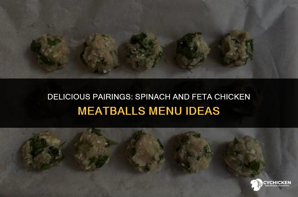 what to serve with spinach and feta chicken meatballs