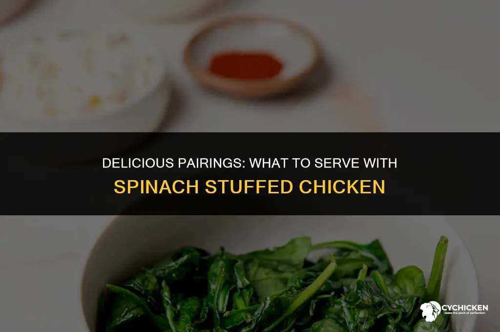 what to serve with spinach stuffed chicken