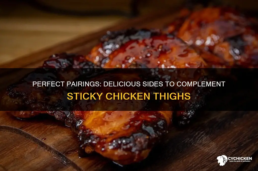what to serve with sticky chicken thighs