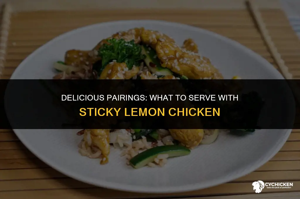 what to serve with sticky lemon chicken