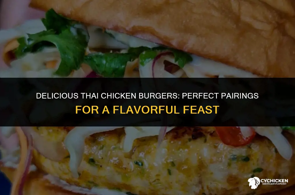 what to serve with thai chicken burgers