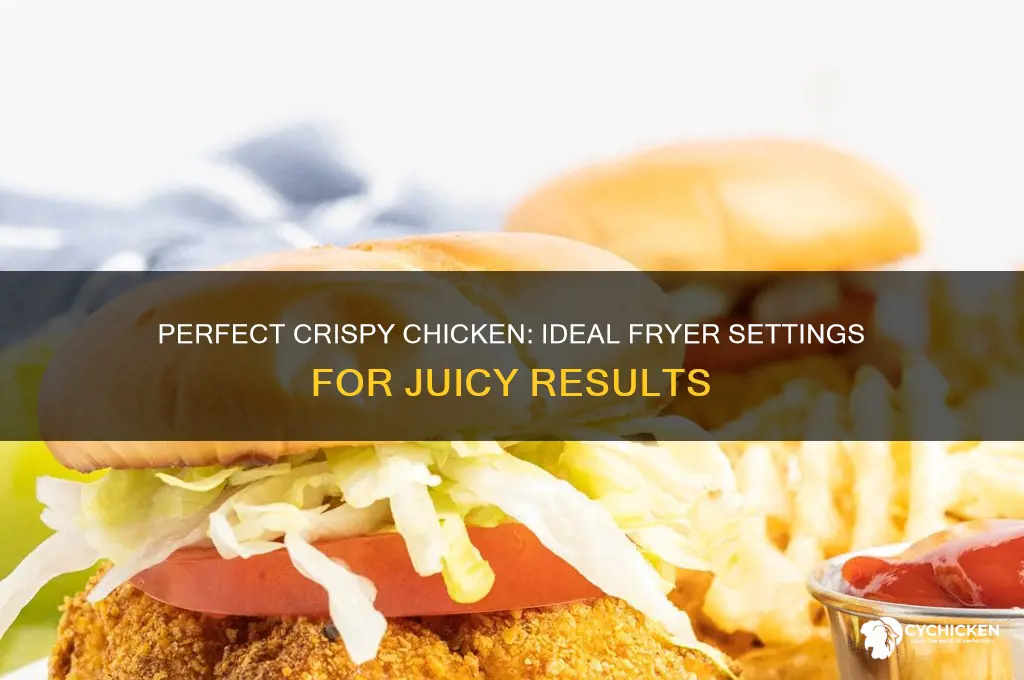 what to set fryer to for chicken