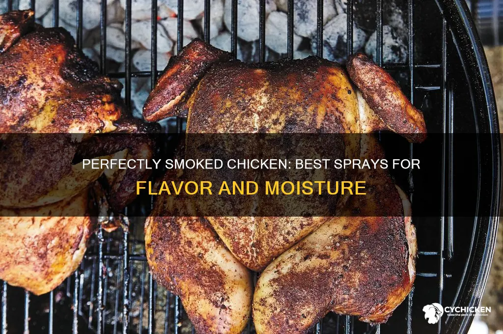 what to spray chicken with when smoking