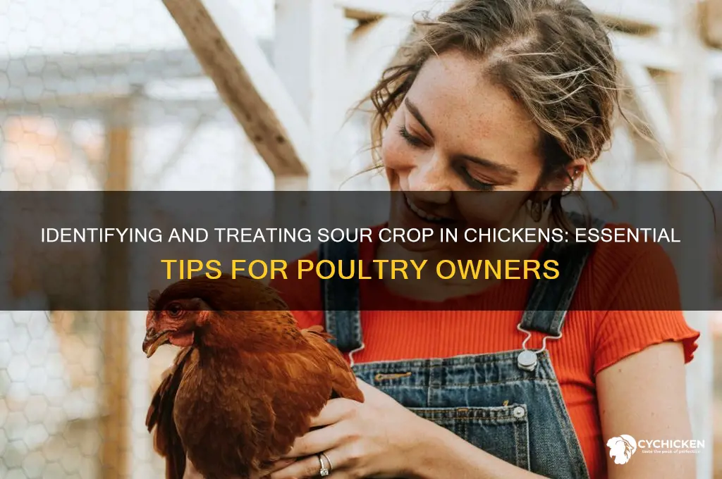 what to tell if chicken has sour crop