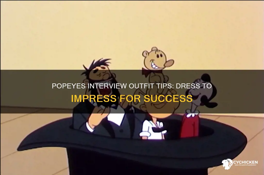 what to wear at popeyes chicken interview