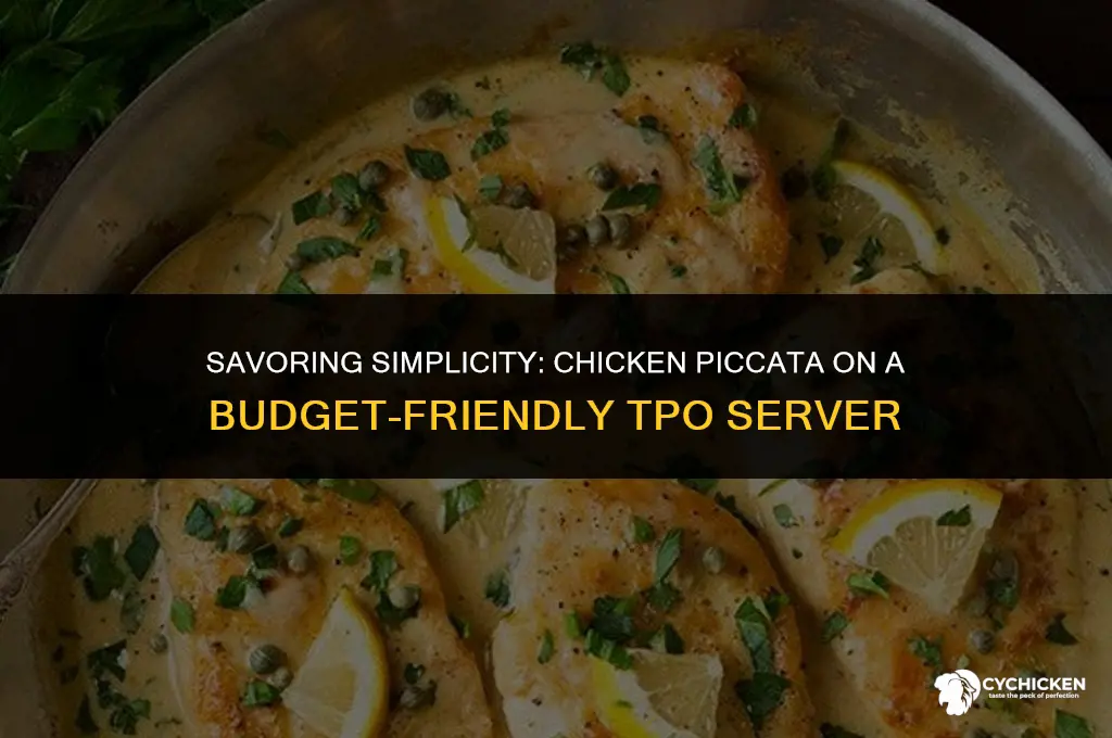 what tpo server with chicken picata