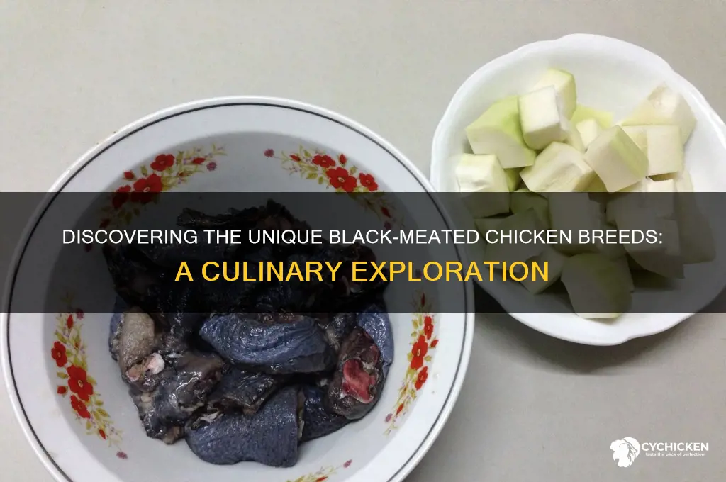 what type of chicken has black meat