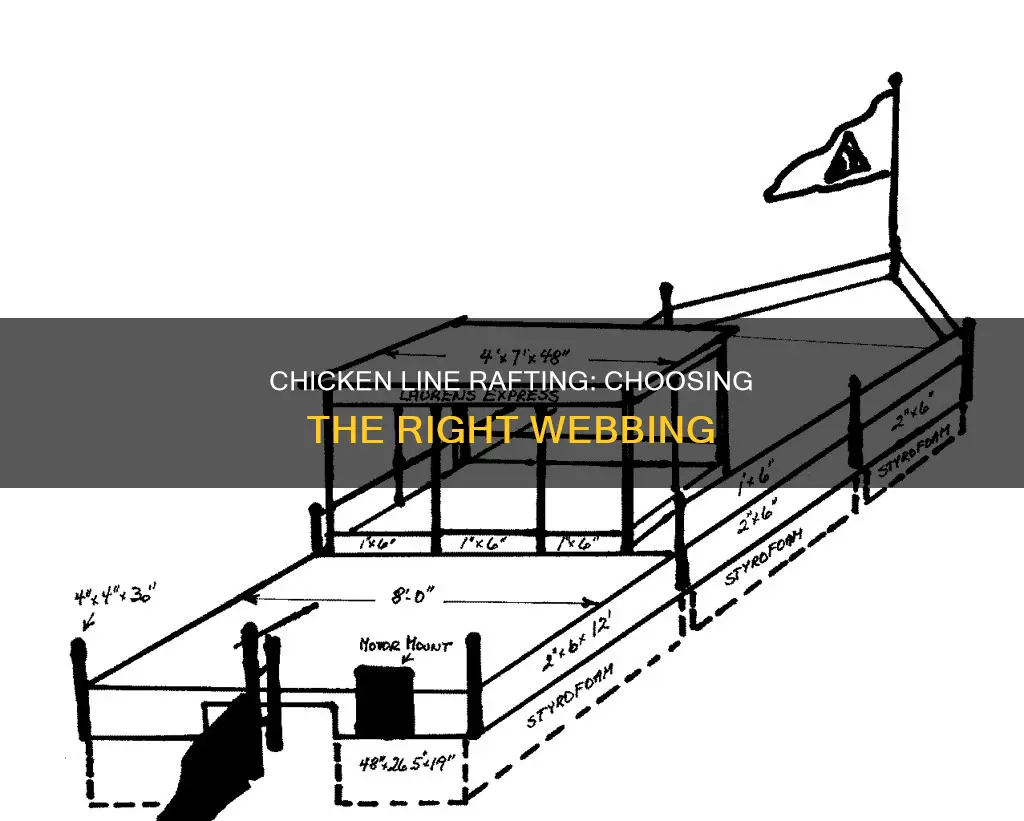 what type of chicken line for a raft rope webbing