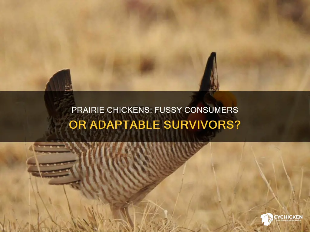 what type of consumer is a greater prairie chicken