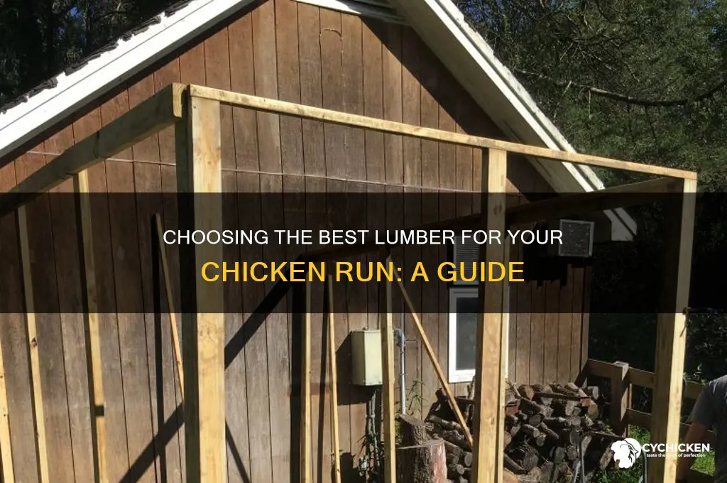 what type of lumber for chicken run