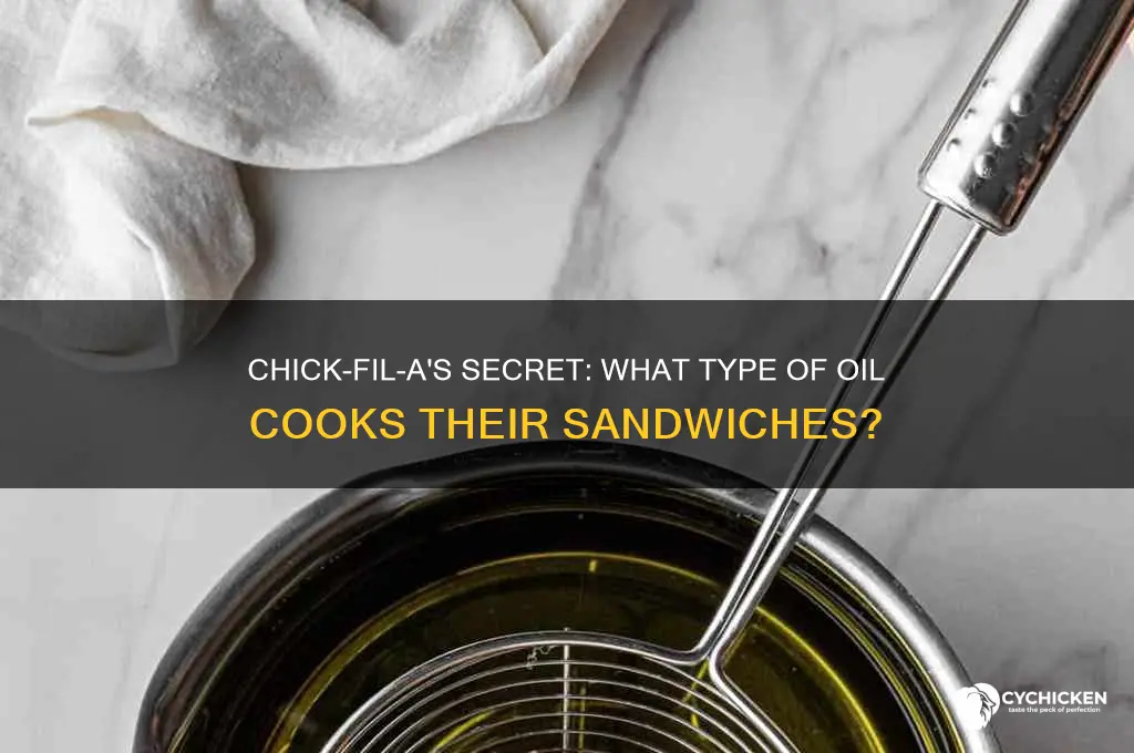 what type of oil does chick fil for sandwiches