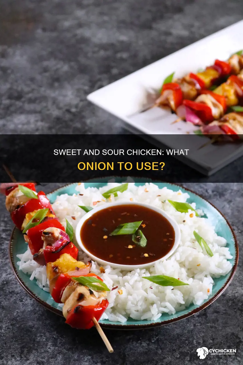what type of onion in sweet and sour chicken