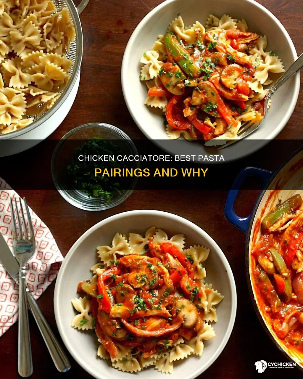 what type of pasta goes best with chicken cacciatore
