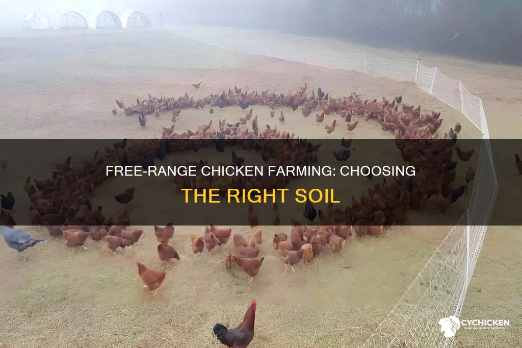 what type of soil for a free range chicken farm