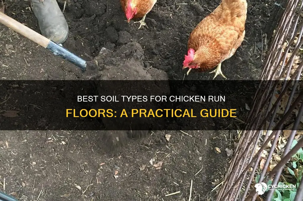 what type of soil on chicken run floor