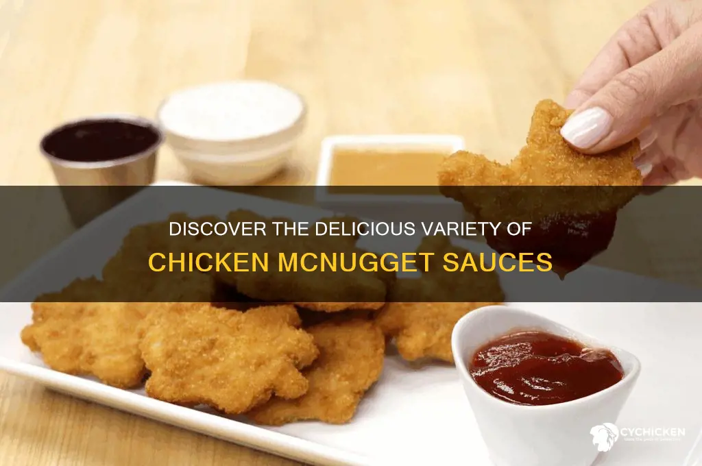 what types chicken mcnugget sauces