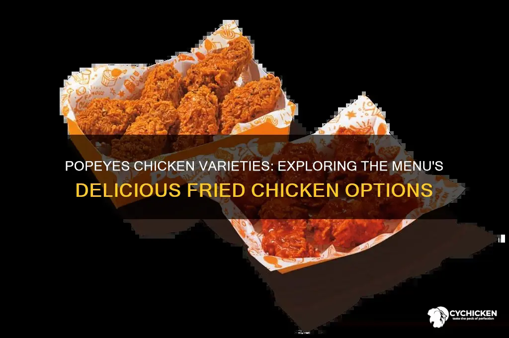 what types of chicken does popeyes have