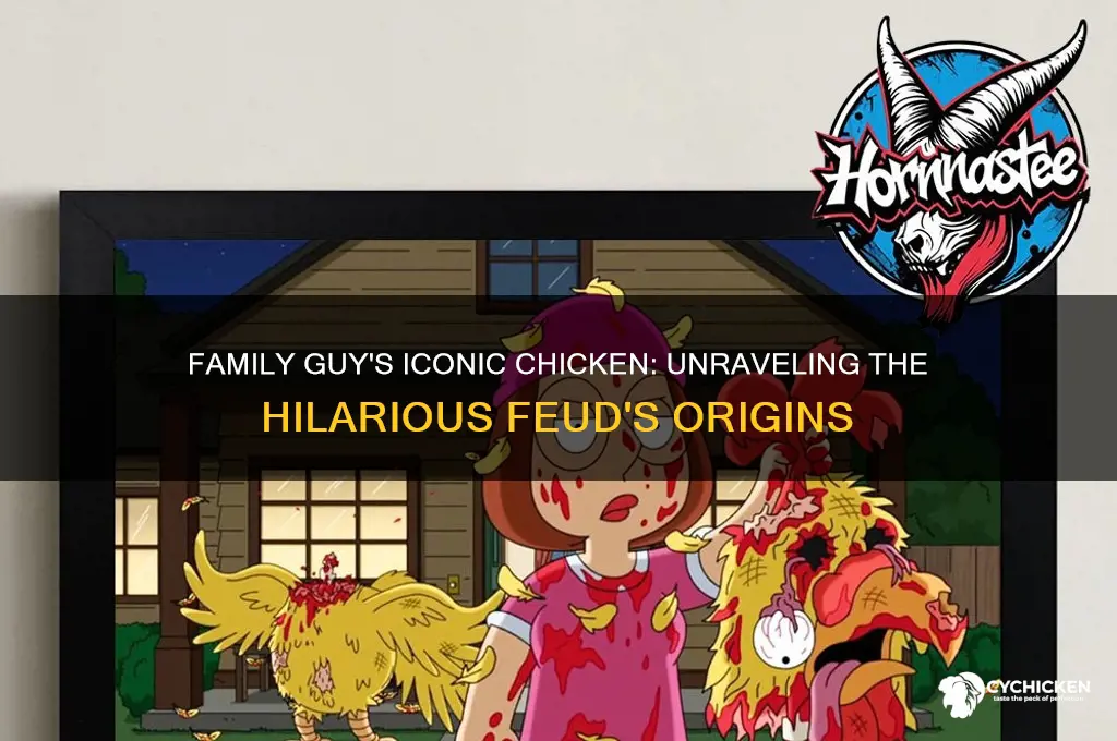 what up with the chicken in family guy