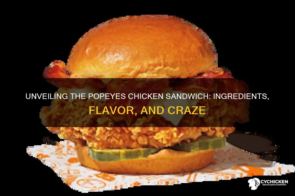 what us in a popeyes chicken sandwich