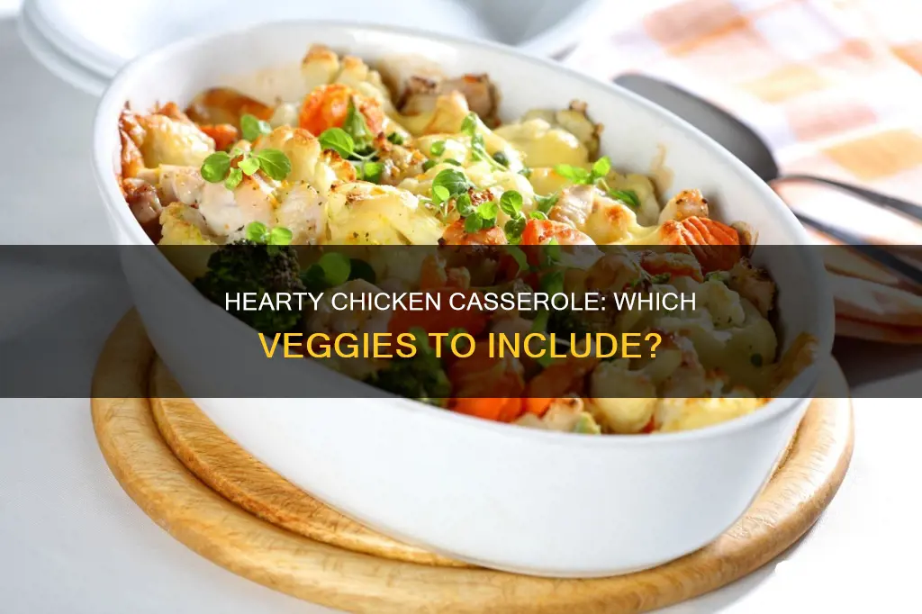 what veg do you put in a chicken casserole