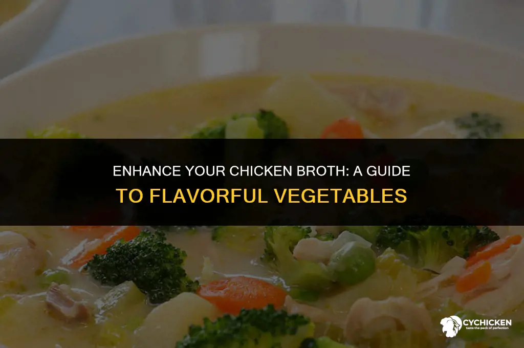 what vegatbles can add when make chicken broth