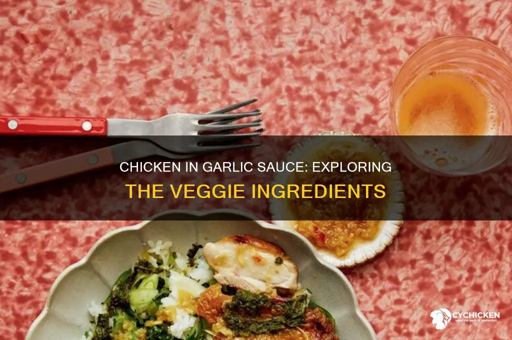 what vegerables are in hit and gsrlic sauce chicken
