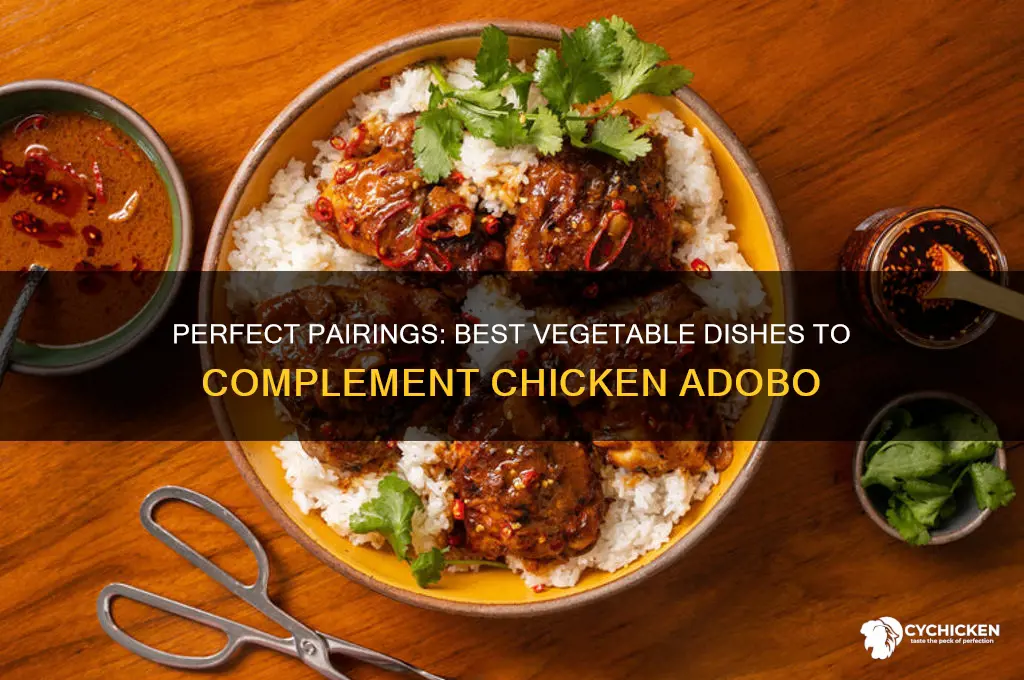 what vegetable dish goes with chicken adobo