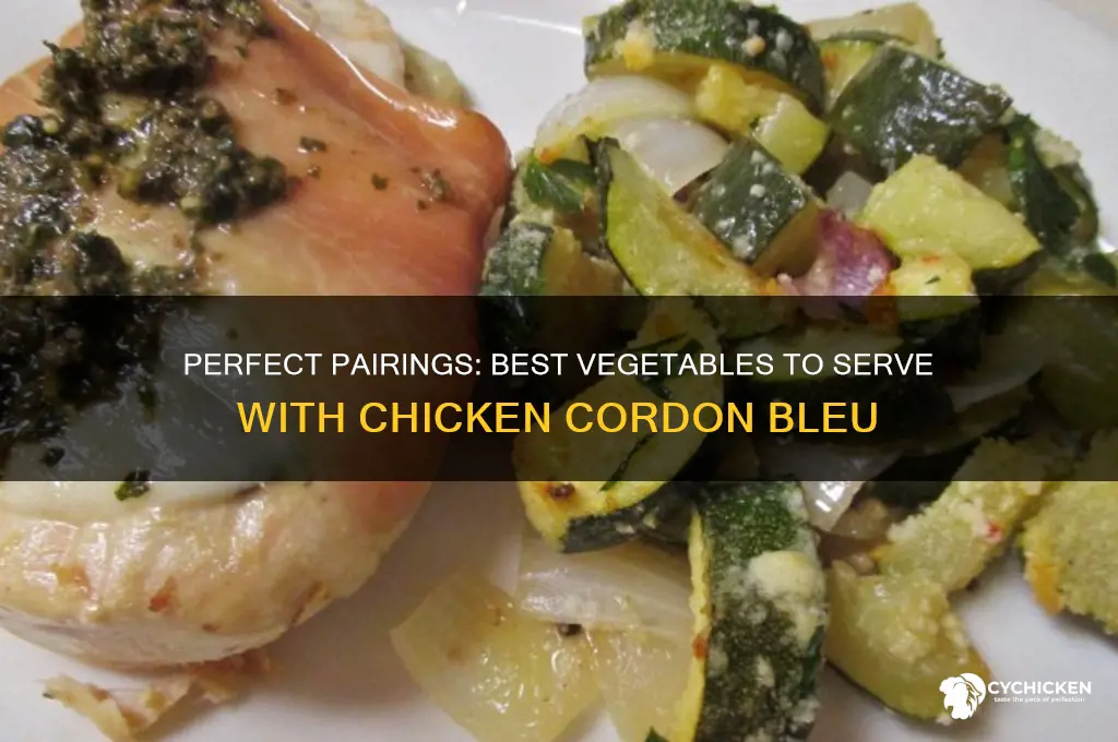 what vegetable goes with chicken cordon bleu