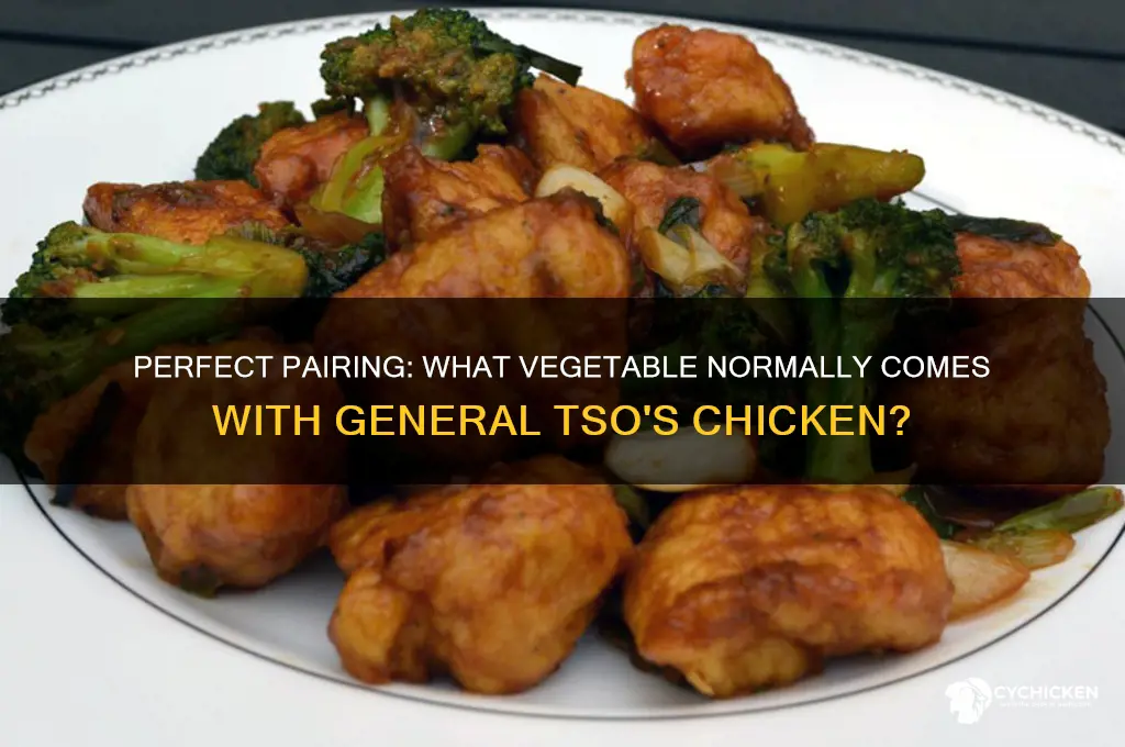 what vegetable normally comes with general tso chicken