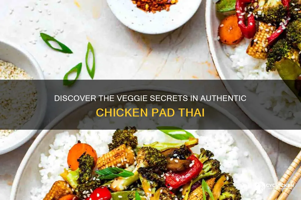 what vegetables are in chicken pad thai