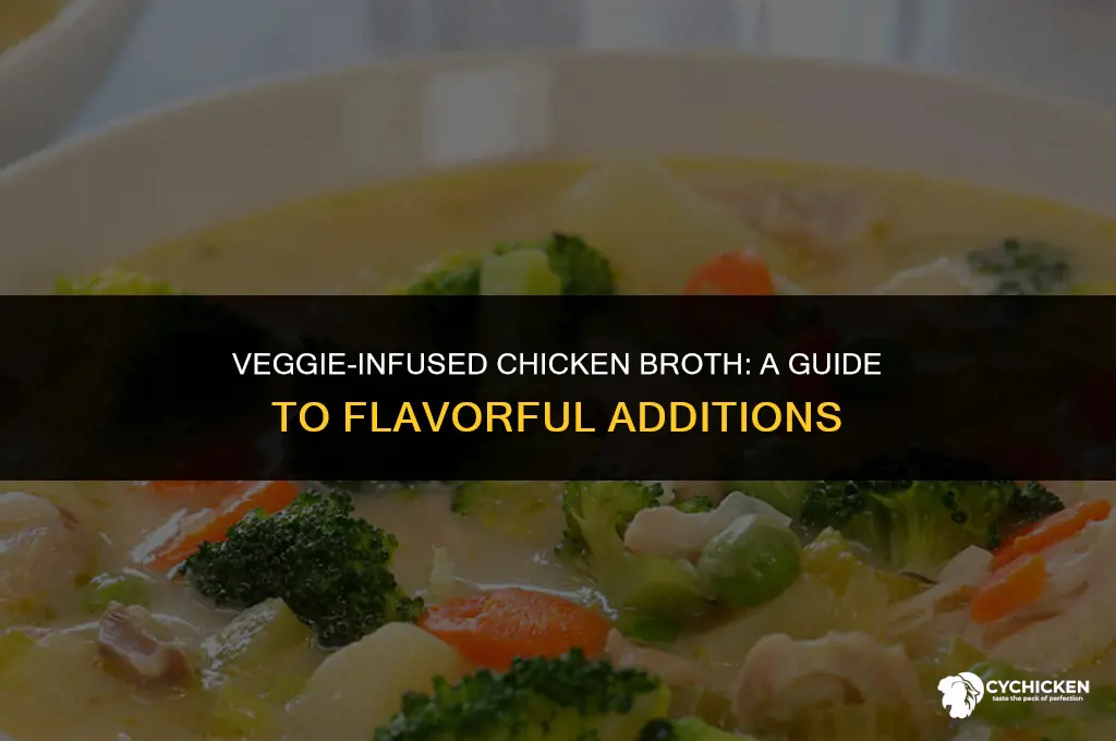 what vegetables can i put in chicken broth