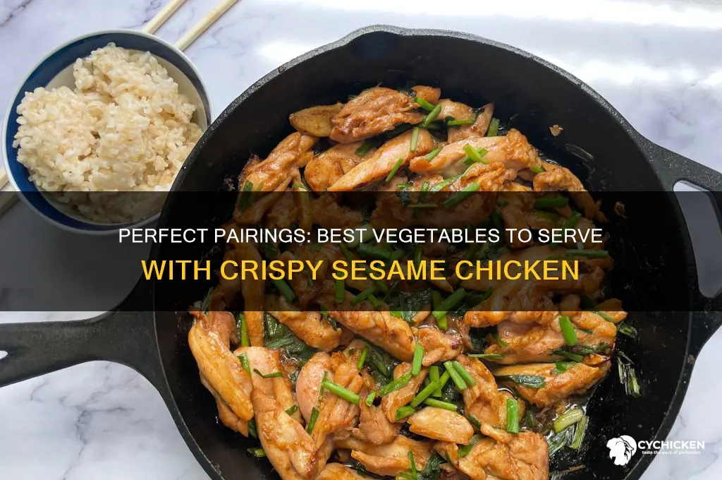 what vegetables go with crispy sesame chicken