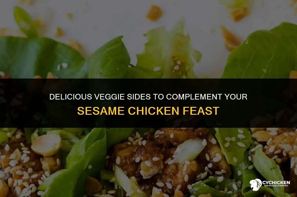 what vegetables served with sesame chicken