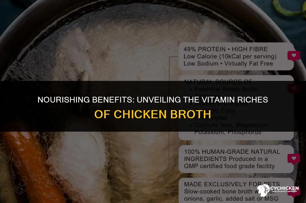 what vitamin does chicken broth have