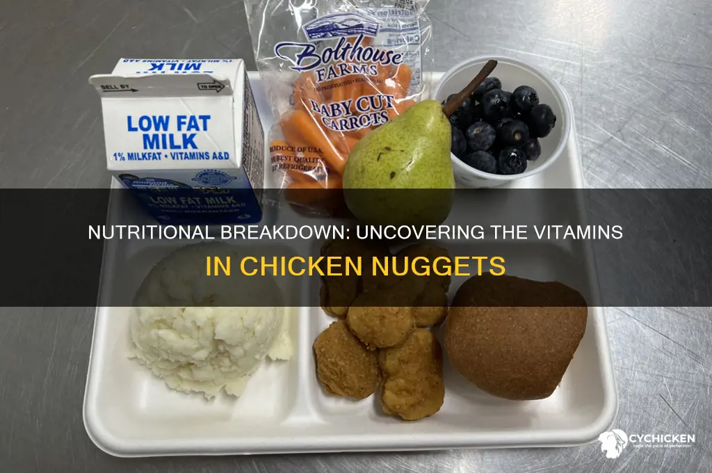 what vitamins are in chicken nuggets