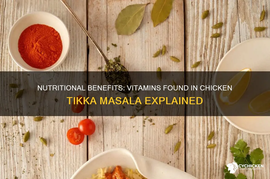 what vitamins are in chicken tikka masala
