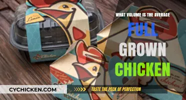 Average Full-Grown Chicken Volume: Understanding Size and Capacity