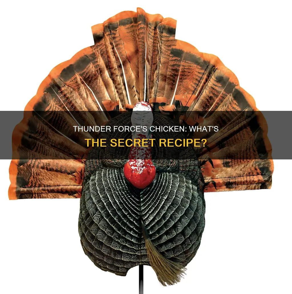 what was the chicken made of in thunder force